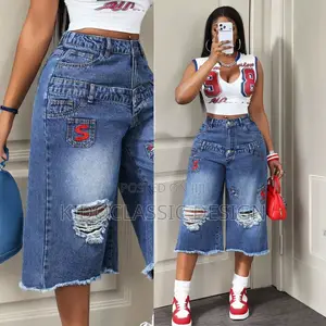 Women's Three Quarter Jeans Shorts
