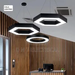 500mm Modern Black LED Chandelier Light