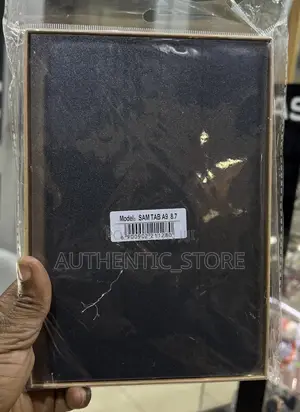 Samsung Tablet A9 Case - Black Leather Smart Cover