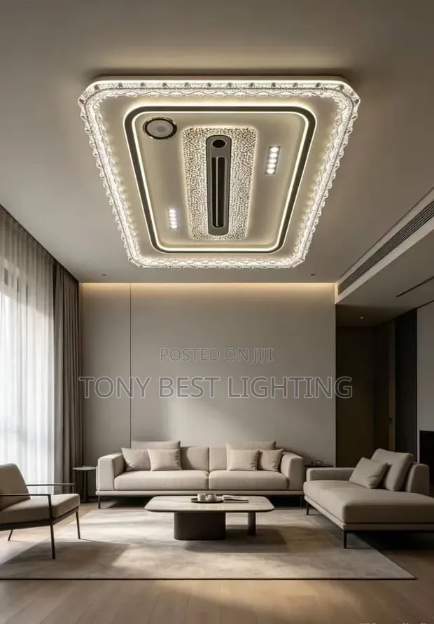 Smart Ceiling Light with Bluetooth Speaker & Fan - 1