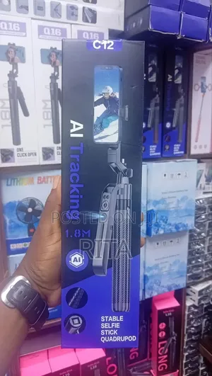 C12 AI Tracking Tripod - 6ft Smart Quadropod