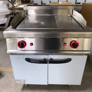 Commercial Gas Griddle with Cabinet - Brand New