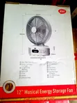 Itel Table Fan with LED Light & Bluetooth Music - 2