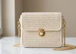 Rectangular Quilted Crochet Shoulder Bag - 2