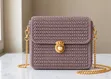 Rectangular Quilted Crochet Shoulder Bag - 3
