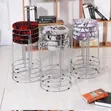 Round Metal Stackable Dining Stool Chair - 3