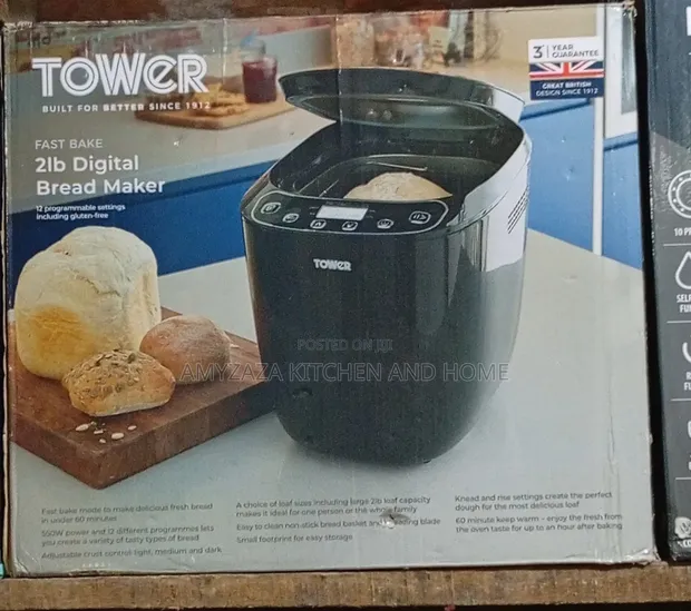 Tower Fast Bake Digital Bread Maker - 2lb - 1