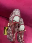 Zara Wine Fully Stoned Ballerina Flats - 5