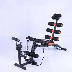 Six-in-One Multifunctional Abdominal Exercise Machine with Pull Rope