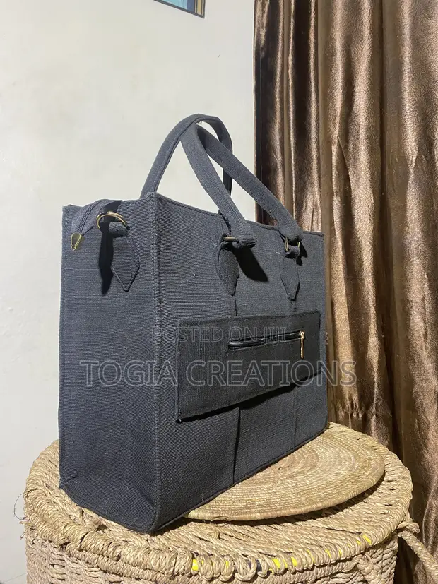 Aso Oke Structured Tote Bag - 1