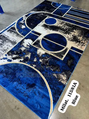 Millat Turkish Center Rugs (Blue)