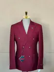 Dino Man Classy Double-Breasted Men's Suit - 1