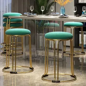 Luxury Gold Round Metal Stackable Dining Chair