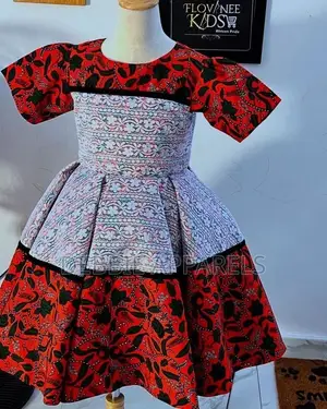 Ankara Peplum Dress ga Yara Mata