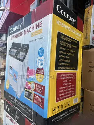 Century 10.2kg Injin Wanke Tufafi Na Gida Biyu