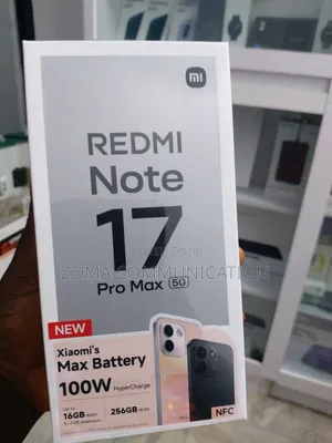 New Xiaomi Redmi Note 17 Pro Max 256GB Black