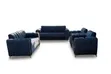 Sabon 7-Seater Sofa Set - Launin Gray Mai Tsarin Channel - 1