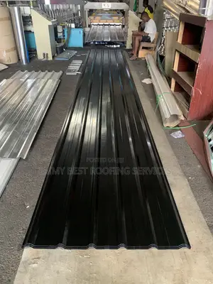 Black 0.55mm Aluminium Longspan Roofing Sheet