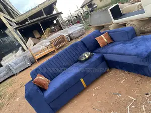 Brand New Blue L-Shape Sofa