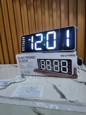 LED Digital Alarm Clock (Model CY0802) - Weekday, Temp, USB
