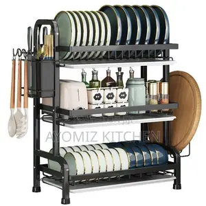 3-Layer Kitchen Plate Rack