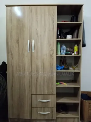 Home Interiors Wardrobe Mai Kofofi 2 Mai Shelves da Wurin Gyara Takalmi