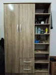 Home Interiors Wardrobe Mai Kofofi 2 Mai Shelves da Wurin Gyara Takalmi - 1