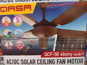 56" QASA Solar Ceiling Fan AC/DC