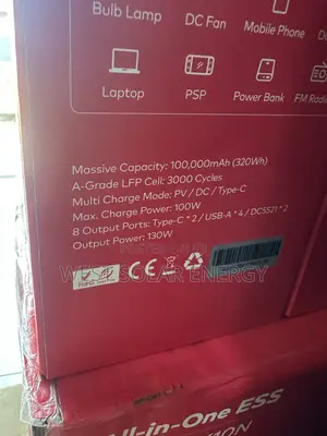 Itel Power Go Pro Portable Power Station 100,000mAh