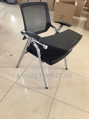 Brand New Boss Office Products Foldable Training Chair with Writing Pad