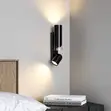 Modern Double-Light Wall Sconce - Copper & Black - 2
