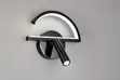 Modern LED Wall Light tare da Karatun Spotlight - Baki & Zinariya - 2