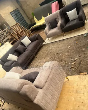 Luxury 7-Seater Sofa with Matching Chair