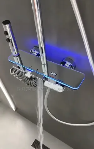 Luxury Digital Thermostatic Shower Panel with LED