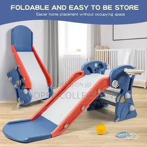 Toddler Indoor Slide with Basketball Hoop (1-3 Years)