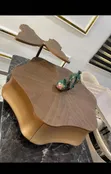 Home Interiors Center Table na Kayi tare da Side Stool - 2