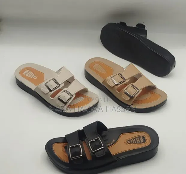 Polex Ladies Slide - Brown Leopard Print - 1