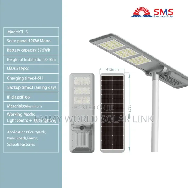 SMS Hasken Titin Rana 120W - 1