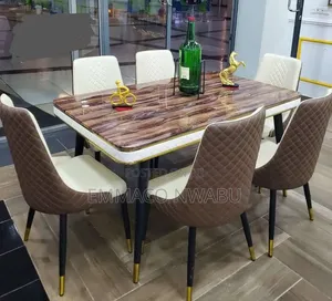 Modern 6 Seater Luxury Dining Table Set