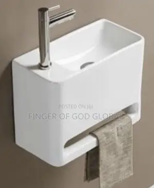 Sweethome Ceramics Wall Mounted Wash Basin 40x20cm