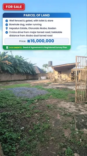 Land for Sale in Olorunda, Akobo