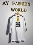AY Fashion World Men's White Graphic T-Shirt - 2