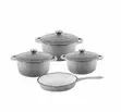 9pcs Enamel Cast Iron Cookware Set tare da Spoons - 2