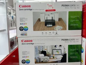 Canon Pixma G3470 Wireless Inkjet Printer - Black