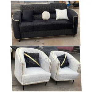 Sabon 2,1,1 Luxury Sofa Set Tare da Throw Pillows