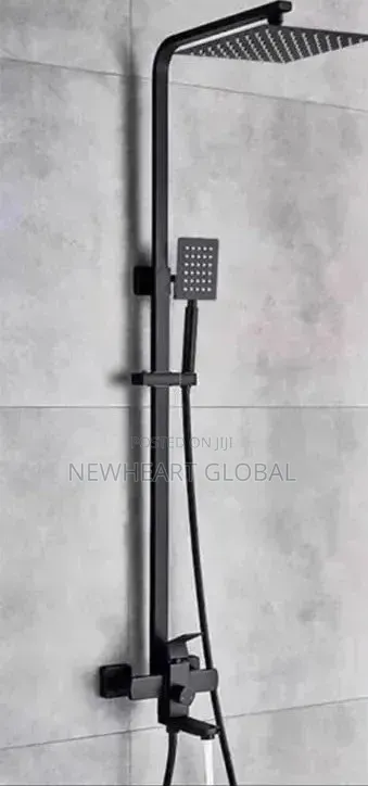 Aqua Leisure Quality Black Standing Shower - 1