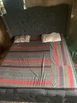 King Size Bed Frame and Mattress - Gray - 2