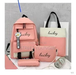 Girly 4-in-1 Backpack, Handbag, Shoulder Bag, Pencil Case Set