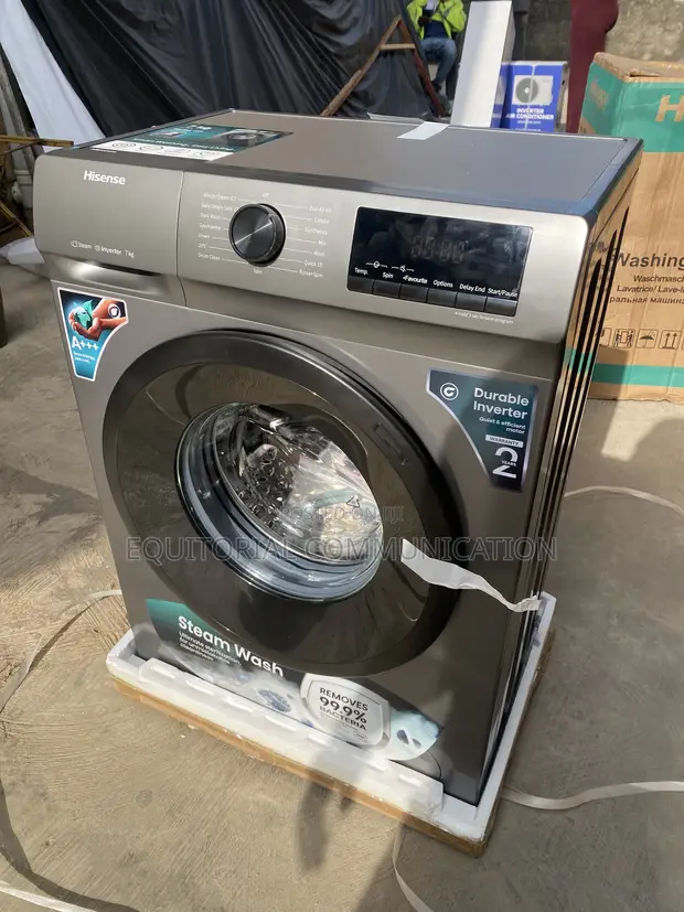 Hisense 7KG Inverter Front Loader Washing Machine WFQP7012T - 1