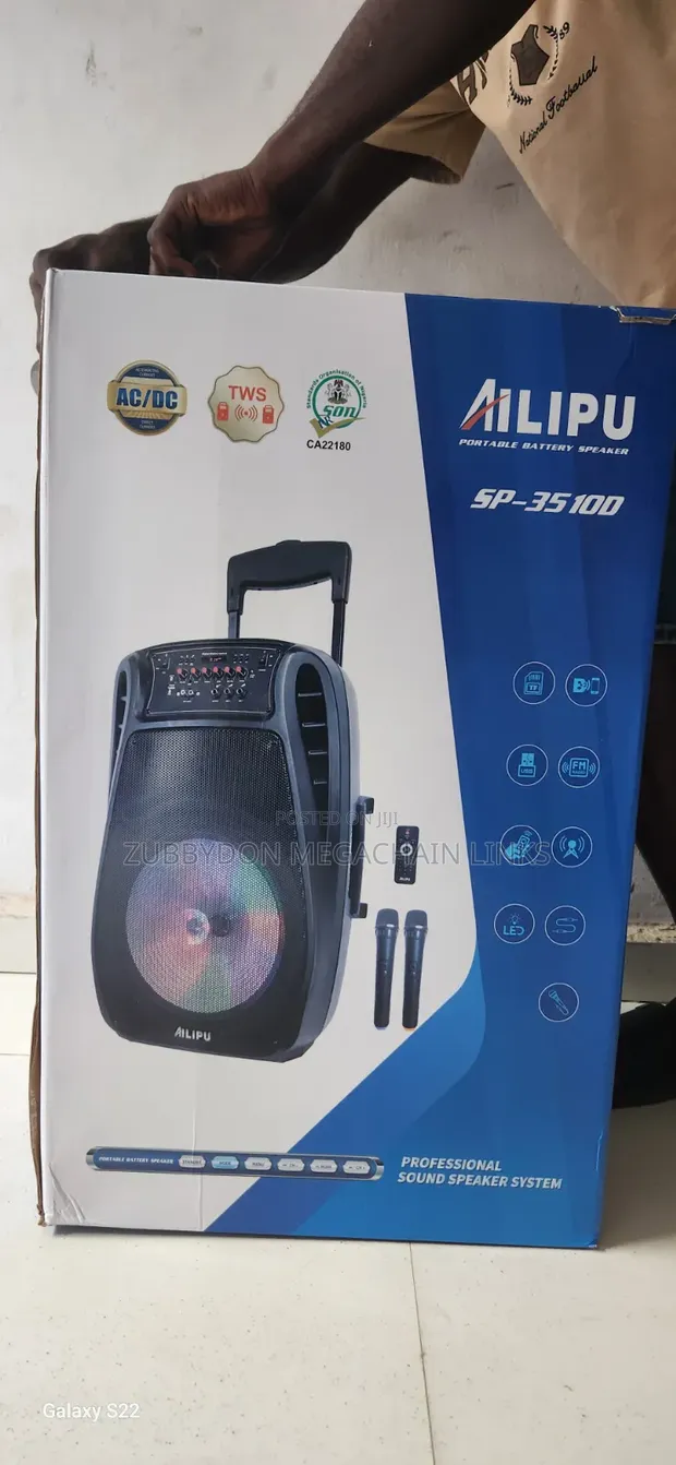 Ailipu PA System 15-Inch Rechargeable Speaker - 1